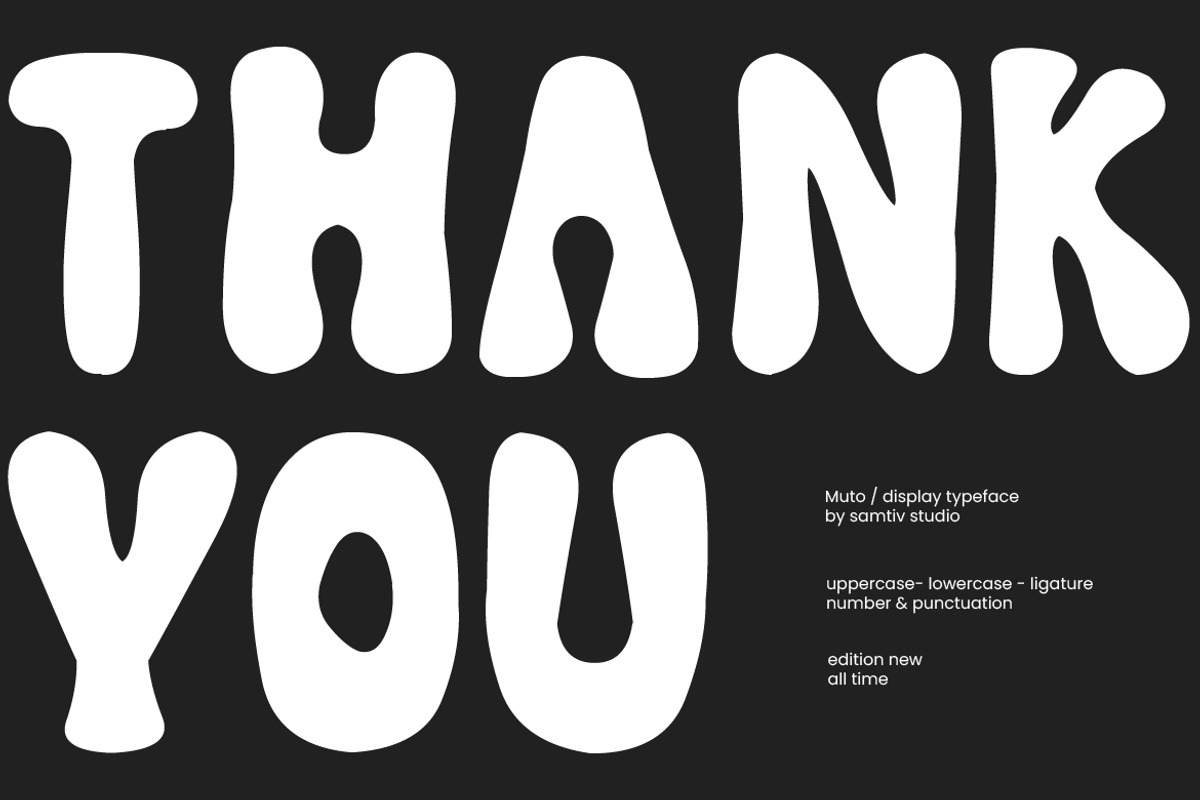 Groovy Retro Psychedelic 70s Bubble, a Sans Serif Font by Samtiv Studio (Photo 6 of 6)