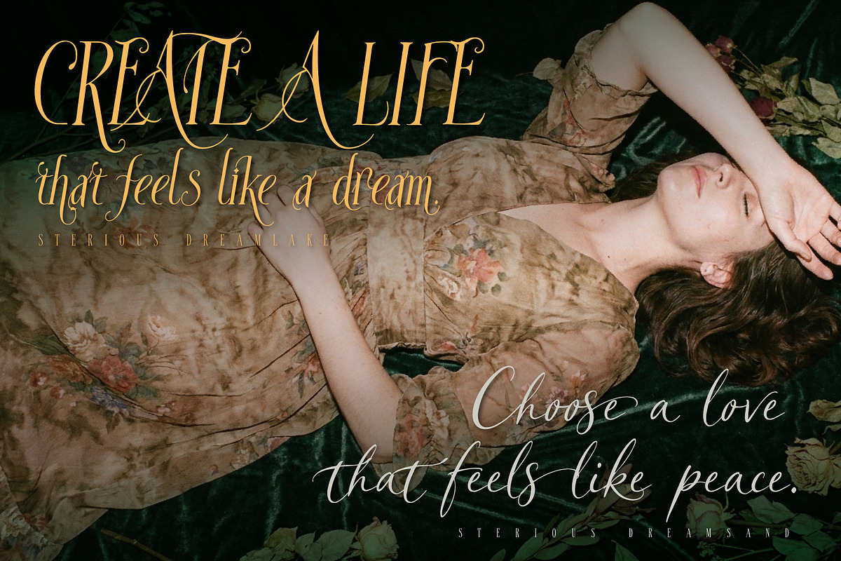 Sterious Dream - Timeless font Trio, a Handwritten Font by HypeWorksCo (Photo 32 of 42)