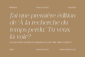 Chilia - Stylish Serif Font