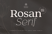 Rosan Serif - Cinematic Serif Font, a Serif Font by Hamz Studio (Thumbnail 1 of 16)