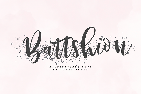 Battshion Script Font preview 8