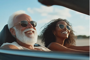 Cinematic photo of happy senior man, a Person Photo by Nature and travel