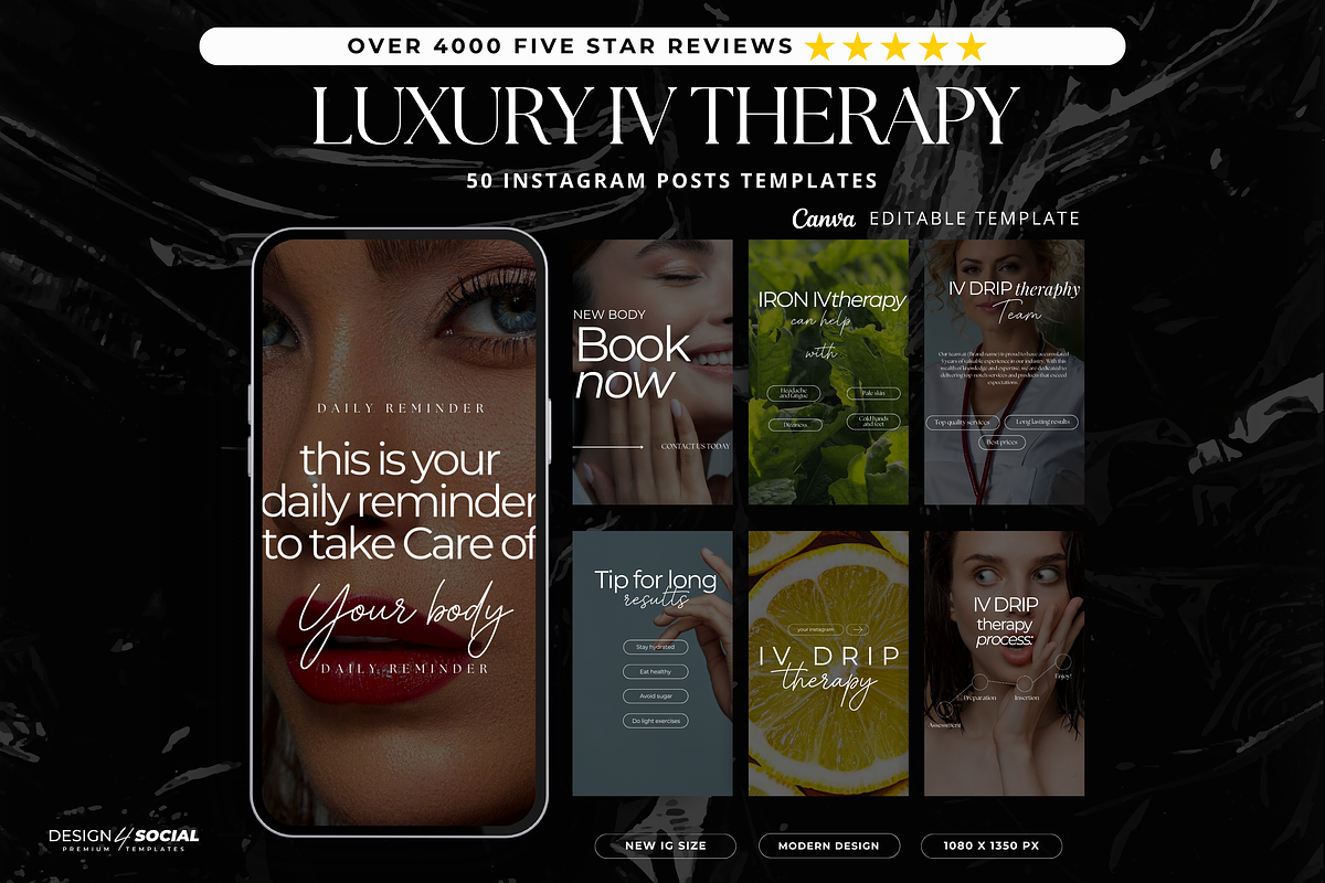 IV Therapy Canva Templates preview 3