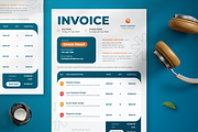 Blazy Modern Invoice, a Print Template by SquidPixey (Thumbnail 1 of 6)