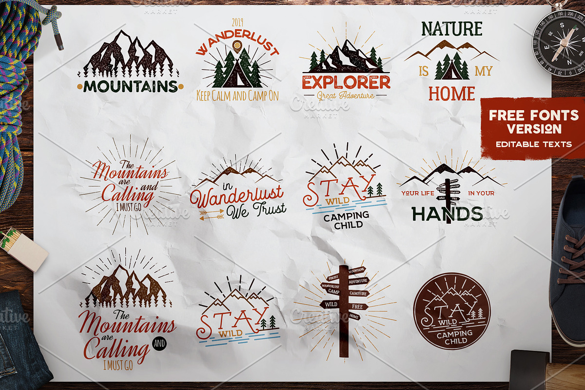 Vintage Adventure Branding Kit, a Branding & Logo Template by JeksonGraphics (Photo 33 of 55)