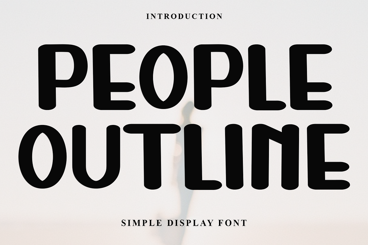 People Outline, a Script Font by FreshTypeINK (Photo 1 of 7)
