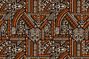Aztec ornaments backgrounds set, a Decorative Illustration by PaperTrident (Thumbnail 11 of 15)