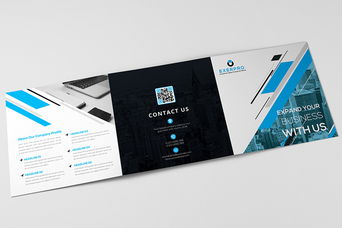 Square Trifold Brochure - 01, a Brochure Template by Shapnochura Design Studio (Photo 5 of 12)