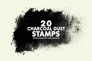 Charcoal Dust Photoshop Brushes, a Brush Add-On by AB-TheDesigner (Thumbnail 1 of 4)