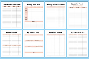 Meal Planner Bundile Canva Templates