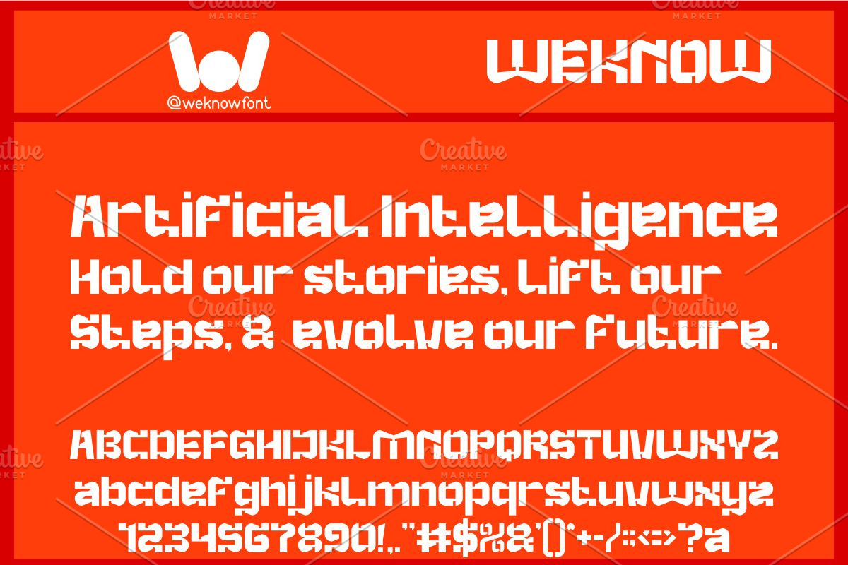 Action Movie font, a Font by weknow (Photo 4 of 8)