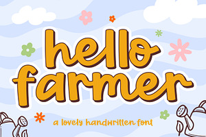 Hello Farmer - Handwritten Font