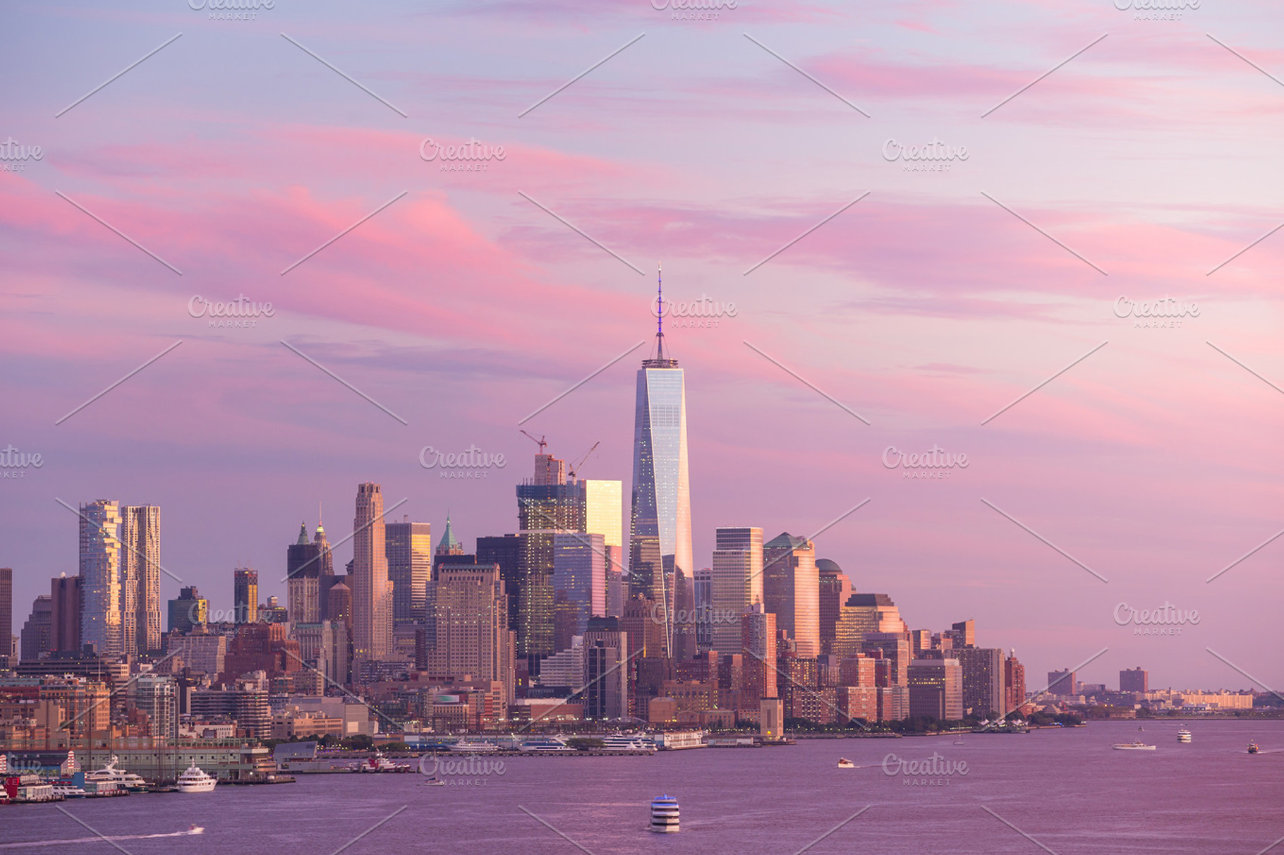 Downtown manhattan skyline containing new, york, and night, an Architecture Photo by f11photo