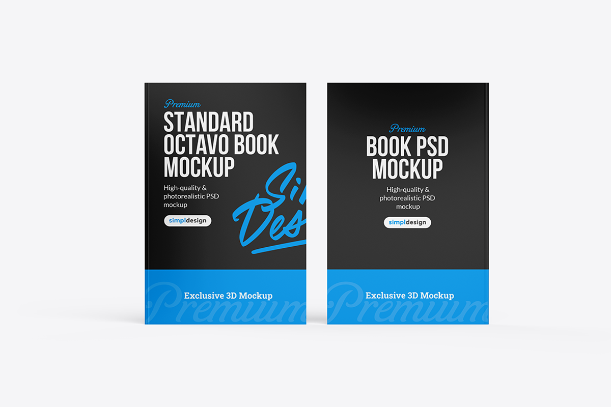 Standard Octavo Book Mockup, a Books & Magazine Mockup by SimplDesign (Photo 7 of 13)