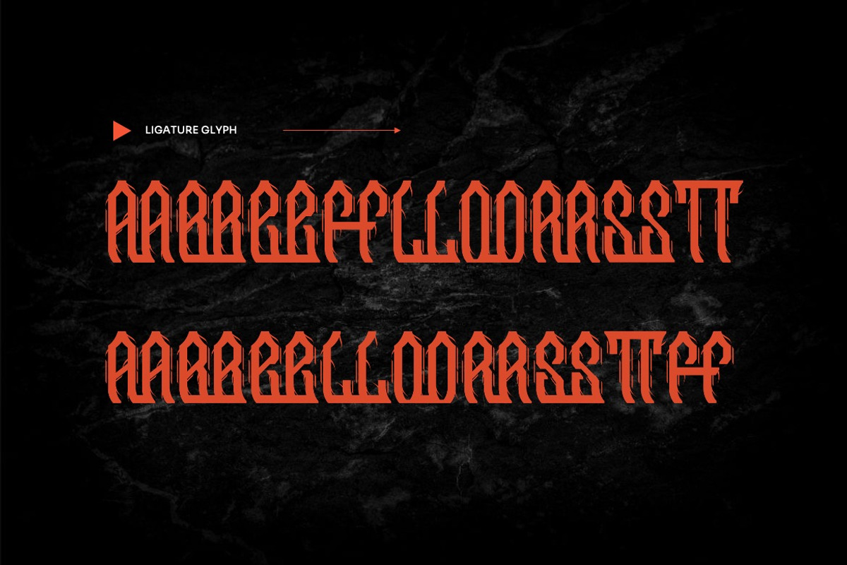 Vetlicaz - Blackletter Font, a Blackletter Font by Dhabee (Photo 9 of 12)