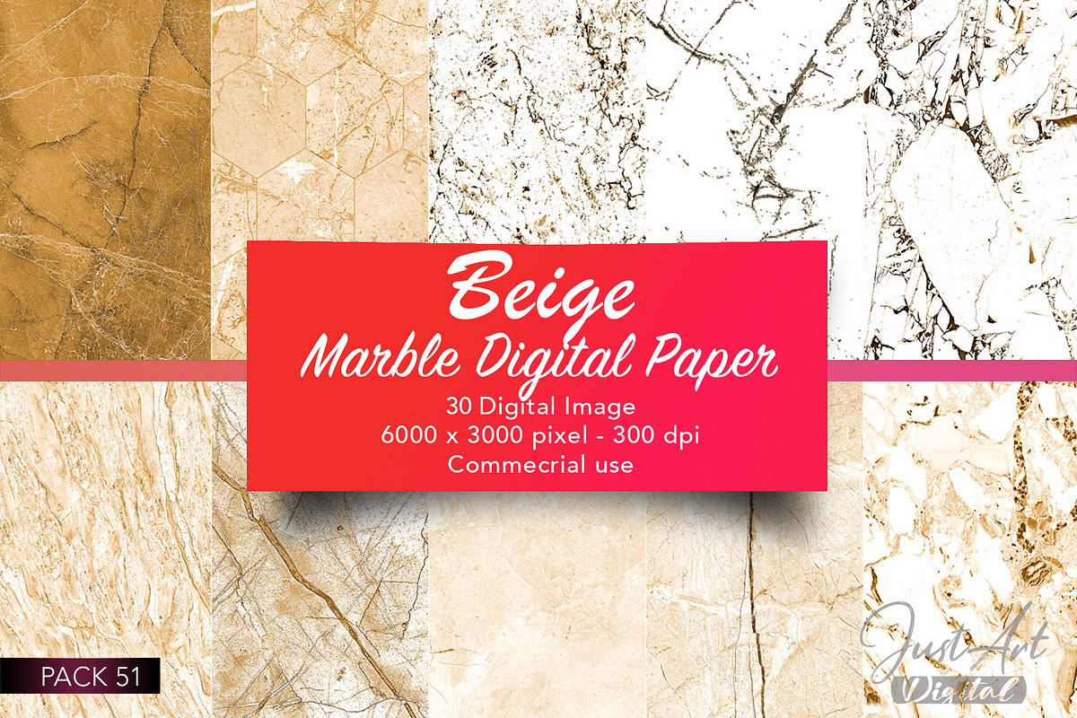 Gold and beige marble digital paper, a Texture Graphic by JustArtDigital (Photo 2 of 5)