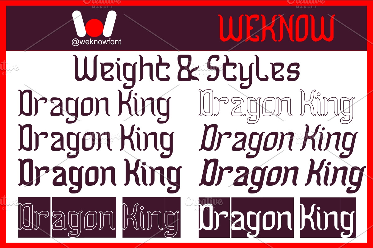 Dragon King font, a Serif Font by weknow (Photo 7 of 8)