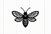 Botanical Bee Vector Design Bundle, an Illustration by abu67222 (Thumbnail 4 of 9)