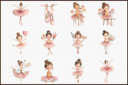 Watercolor Blush Pink Ballerina Clip, an Illustration by Sublimation Artist (Thumbnail 3 of 6)