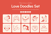 Love Doodles Set, an Outline Icon by Vectors Market (Thumbnail 1 of 9)