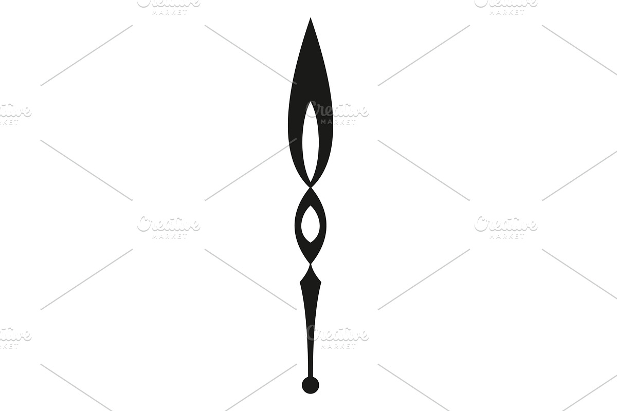 Clock pointer arrow. Black, an Object Illustration by the8monkey