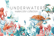 UNDERWATER watercolor collection, an Illustration by Eisfrei (Thumbnail 1 of 7)