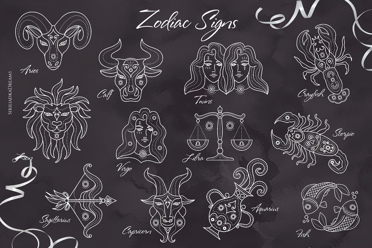 Zodiac Signs | Horoscope Symbols, an Illustration by Siriliadka Dreams (Photo 9 of 12)