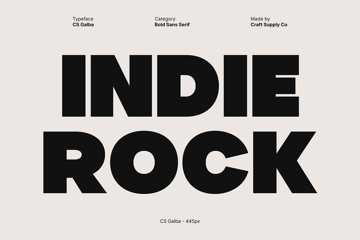 CS Galba – Bold Sans Serif, a Sans Serif Font by Craft Supply Co. (Photo 2 of 8)