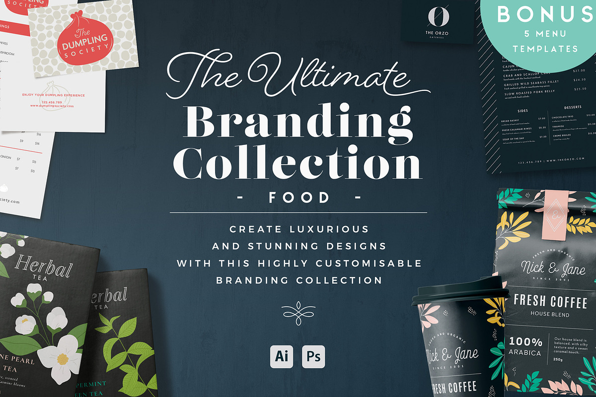 Ultimate Branding Collection– Food, a Branding & Logo Template by 7th Avenue Designs (Photo 1 of 6)