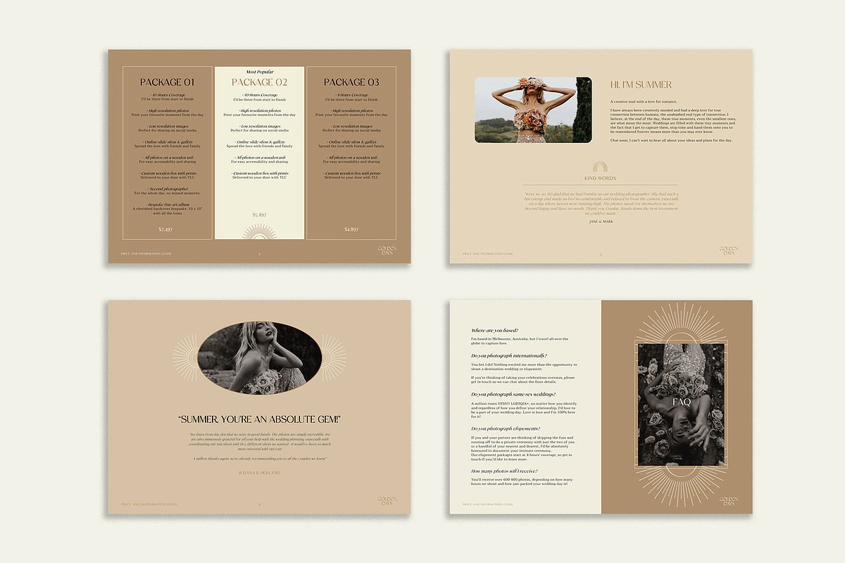 Elegant | Photo Price Guide Canva, a Templates & Theme by Studio Leelou (Photo 7 of 9)