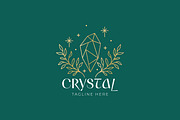 Mystical Crystal Quartz Gem Logo, a Branding & Logo Template by Signatoro (Thumbnail 2 of 3)