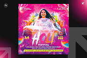 06 Holi party flyer bundle, a Flyer Template by Shajib Shikder (Thumbnail 3 of 7)