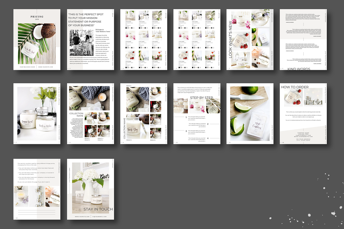 Line Sheet Template - CANVA/InDesign, a Presentation Template by Just ...