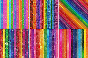 Rainbow Stripes Seamless Patterns, a Pattern Graphic by PrintablesByFranklyn (Thumbnail 3 of 4)