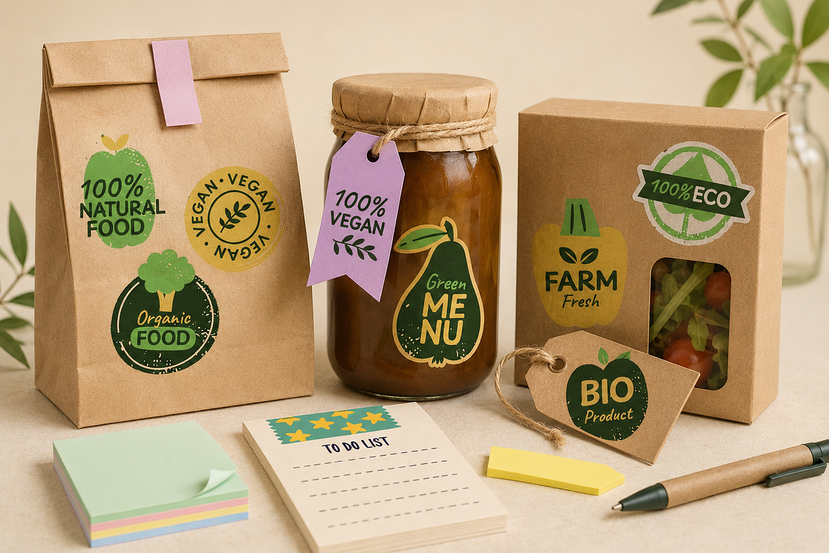 Sticky Notes & Paper Labels, a Seasonal Illustration by Anna Studio (Photo 4 of 12)