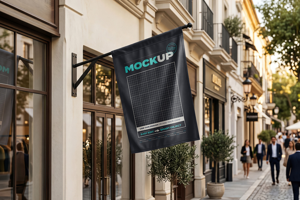 Signs Outside Storefront Mockups, an Advertising Mockup by Luuqas Design (Photo 6 of 9)