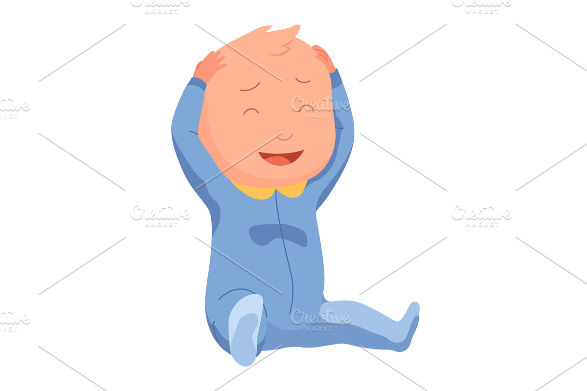 New born baby. Toddler with gentle, an Object Illustration by the8monkey