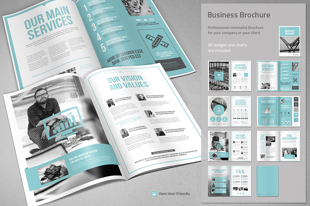 Corporate Brochure, a Brochure Template by TypoEdition (Photo 2 of 4)