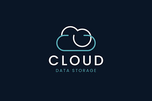 Cloud logo icon illustration, a Branding & Logo Template by Dyn Studio