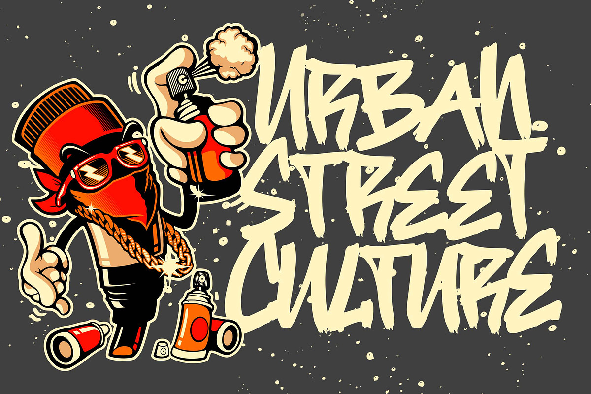 Street Hipster Graffiti Font, a Font by Blankids Studio (Photo 3 of 6)