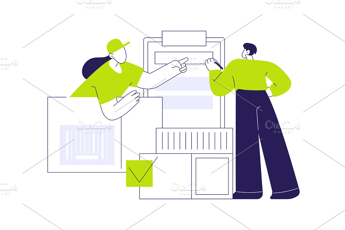 Delivery note abstract concept, a Finance Illustration by Visual Generation