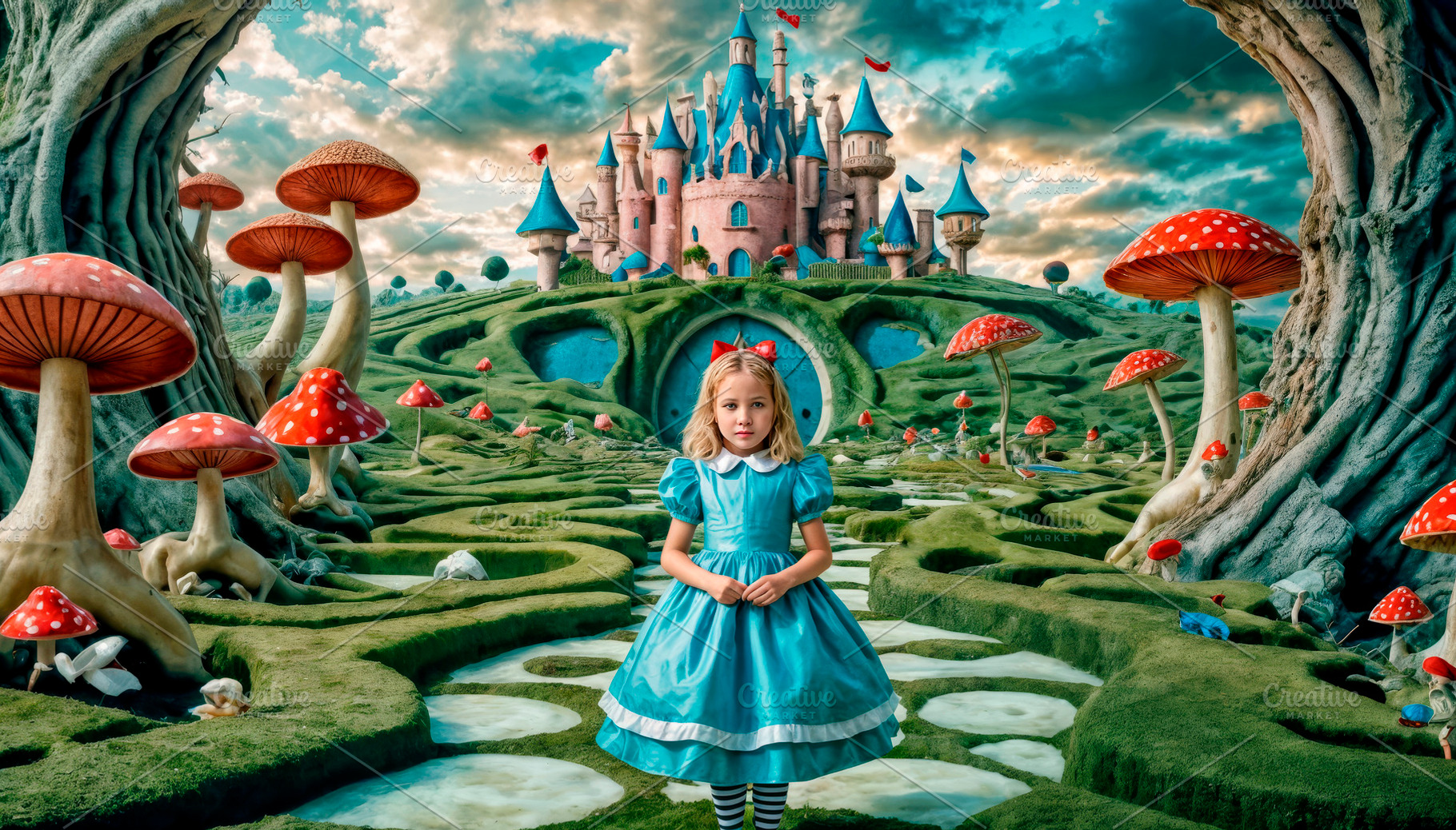 The surprised girl Alice Wonderland, an Arts & Entertainment Photo by TatsianaSalauyova