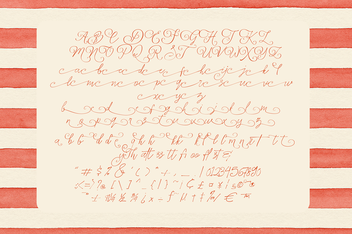 Amora Handmade Written Script, a Script Font by Fortunes Co (Photo 3 of 13)