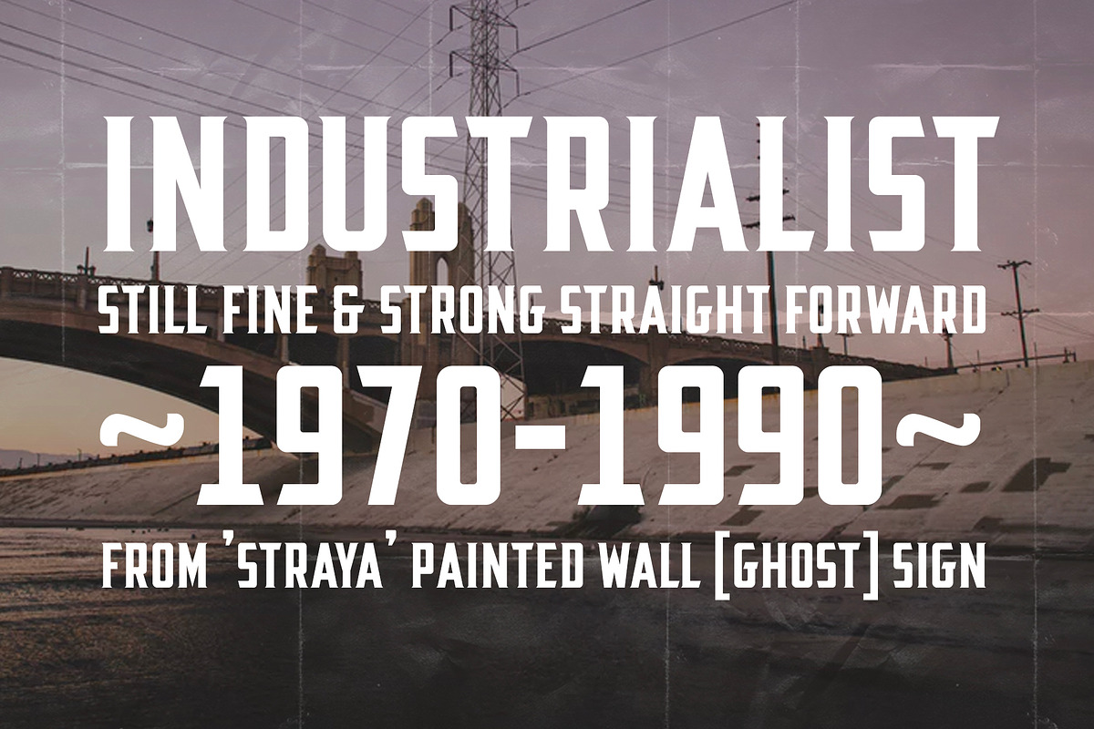 Durbank - Industrial Style Font preview 2