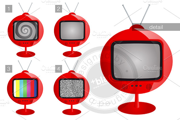 Rounded Retro Tv
