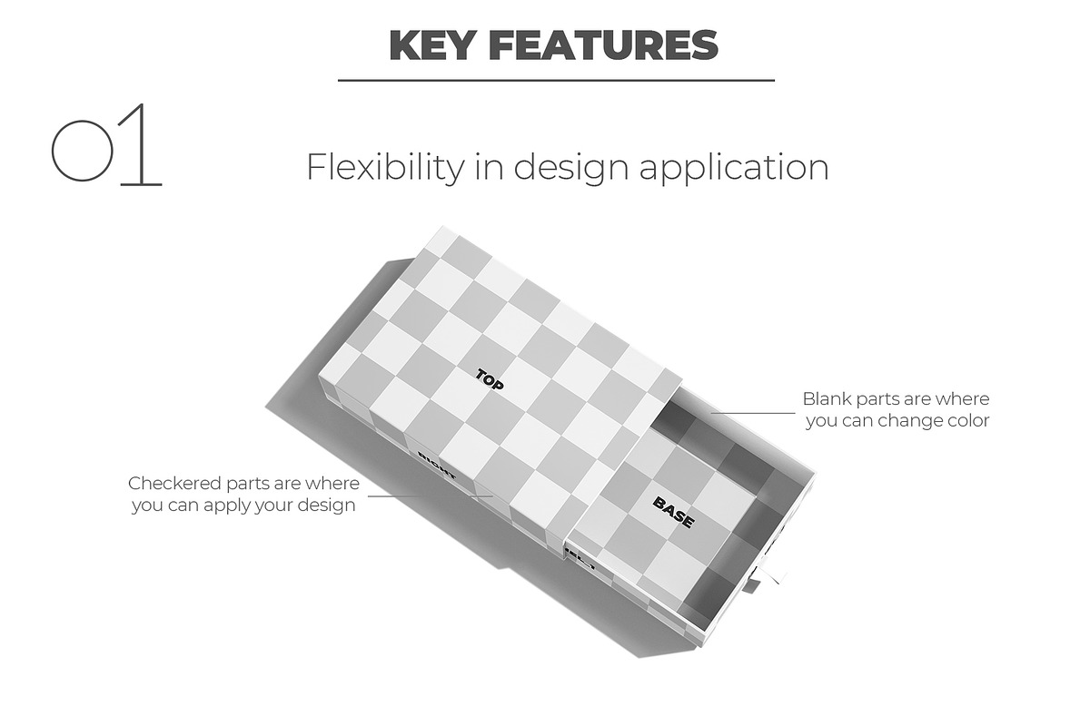 Slim Rectangular Drawer Box Mockup, a Packaging Mockup by Sheikhadesign (Photo 2 of 12)