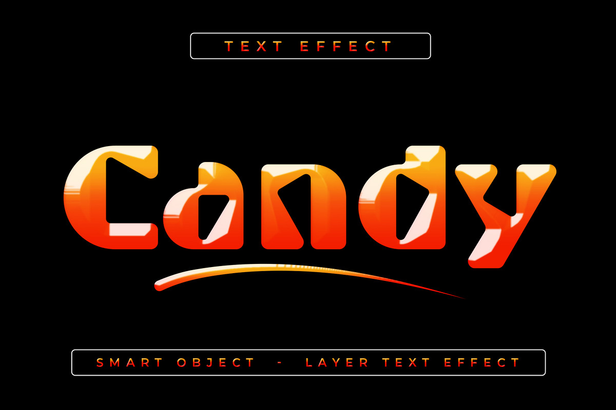 Candy Text Effect Mockup, a Layer Style Add-On by CreativeShaper (Photo 1 of 3)