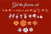 Flowers Silhouettes Set, an Illustration by Lianella's Shop (Thumbnail 2 of 5)