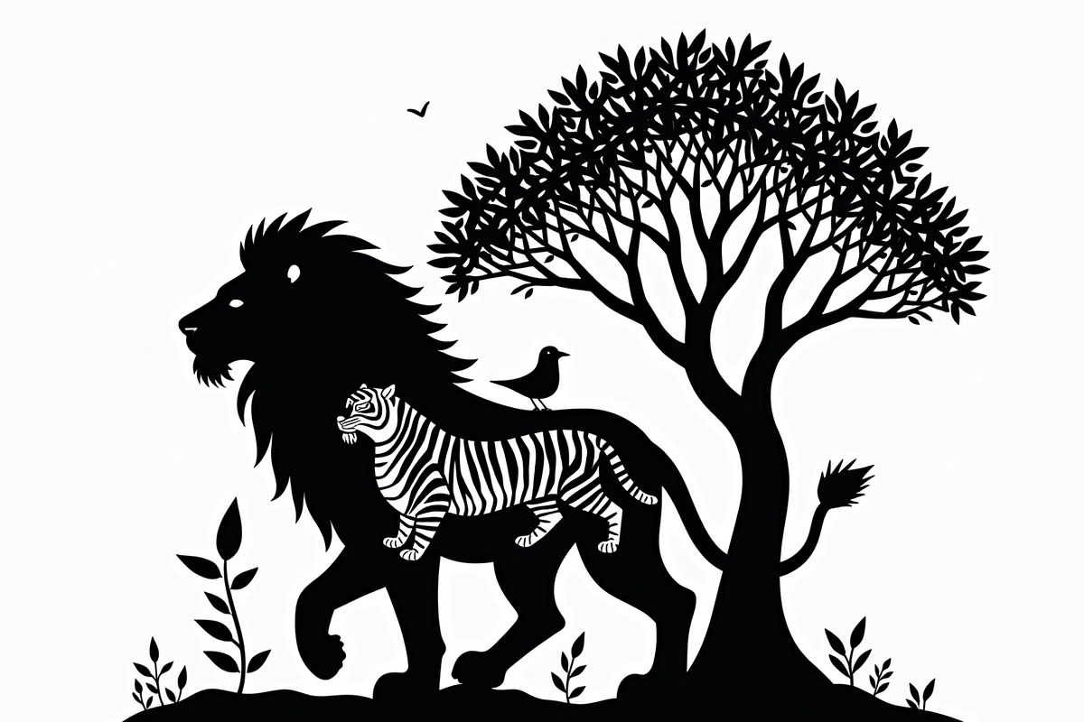 Lion Silhouette Vector Illustration,, an Illustration by Amazin_art (Photo 8 of 21)