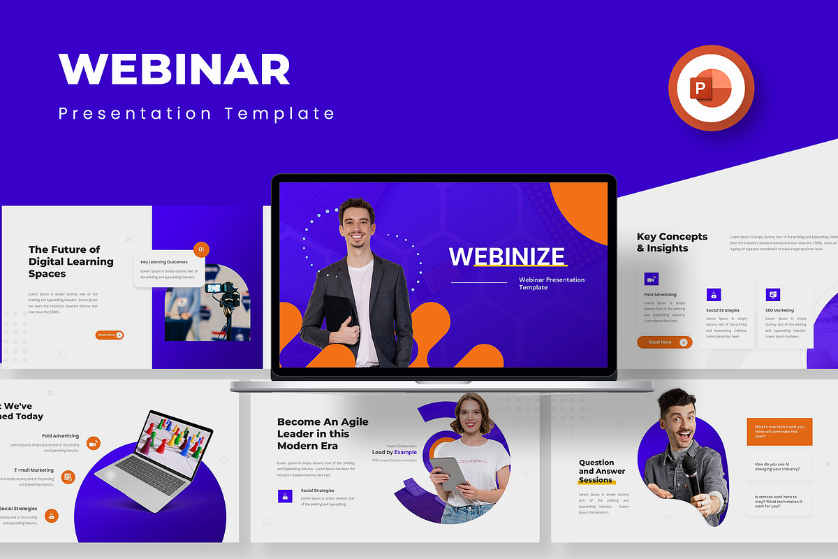 Webinar Presentation PowerPoint, a Presentation Template by Premast (Photo 1 of 3)